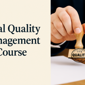 Total Quality Management Course